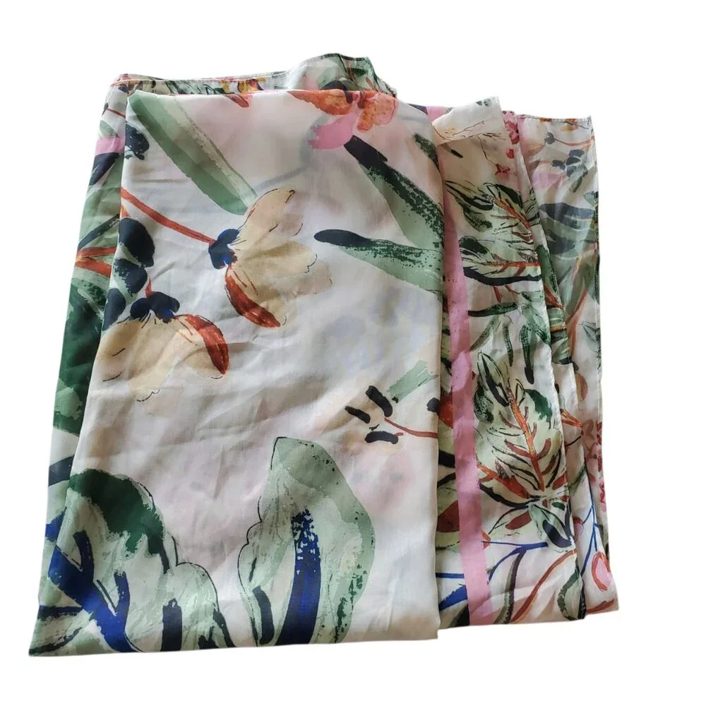 H&M Floral Blanket Scarf Wrap Rectangle 69 x 47